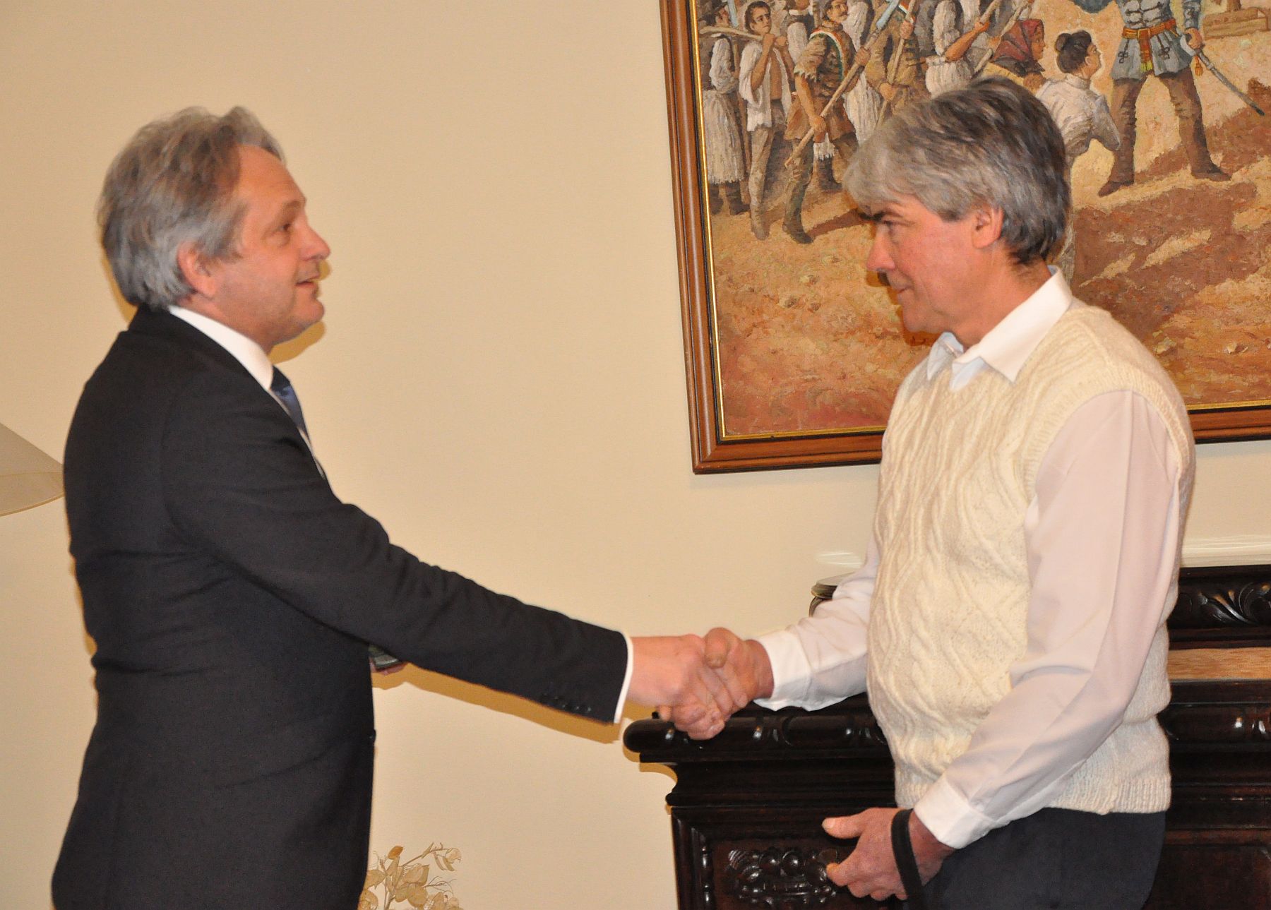 Takács Mihály, hős doni honvéd veszteségi kartonjának átadása